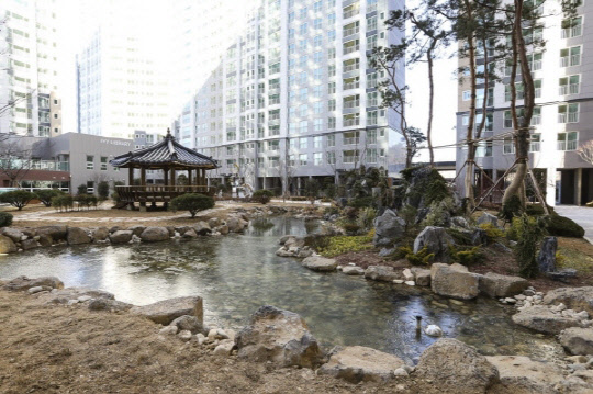 현재 입주중인 반도건설 '대구국가산단 반도유보라아이비파크' 단지모습